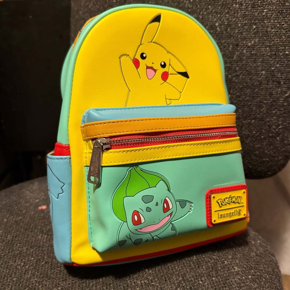 Loungefly Pokemon Color Block Starters Mini Backpack - Picture 5 of 5